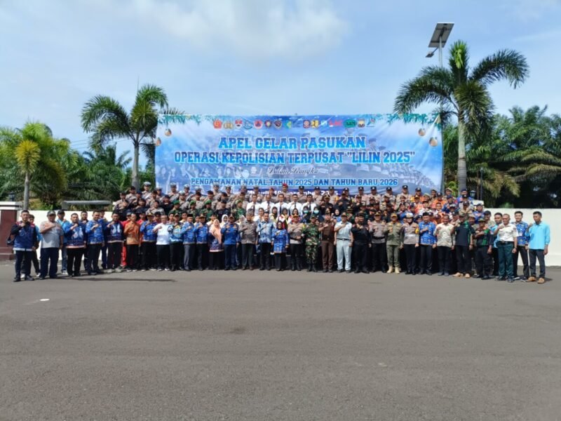 Polres Mesuji Melaksanakan Apel Gelar Pasukan OPS Lilin Krakatau 2025