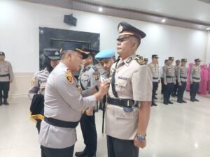 Kapolres Mesuji Pimpin Sertijab Kabag Log