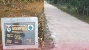 Pembangunan Rabat Beton Desa Margo Rahayu panjang 155 Meter Telah Selesai Dengan Baik
