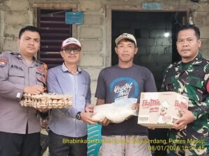 Banjir Deras Terjang Mesuji, Jajaran Polres Mesuji Siaga Bantu Warga Terdampak