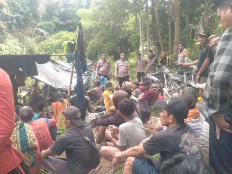 Polres Tanggamus dan TNI Imbau Warga Tak Lakukan Penambangan Emas Ilegal di Aliran Sungai