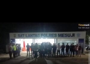 Jajaran Kompi Regu I Polres Mesuji Melaksanakan Apel Siaga Dan Kegiatan Patroli Mengantisipasi Potensi Tindak Kejahatan C3