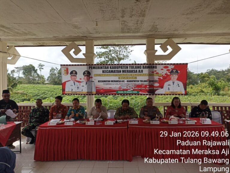 Polri Kawal Ketat Musrenbang Meraksa Aji, Kapolsek Tegaskan Komitmen Transparansi dan Stabilitas Kamtibmas