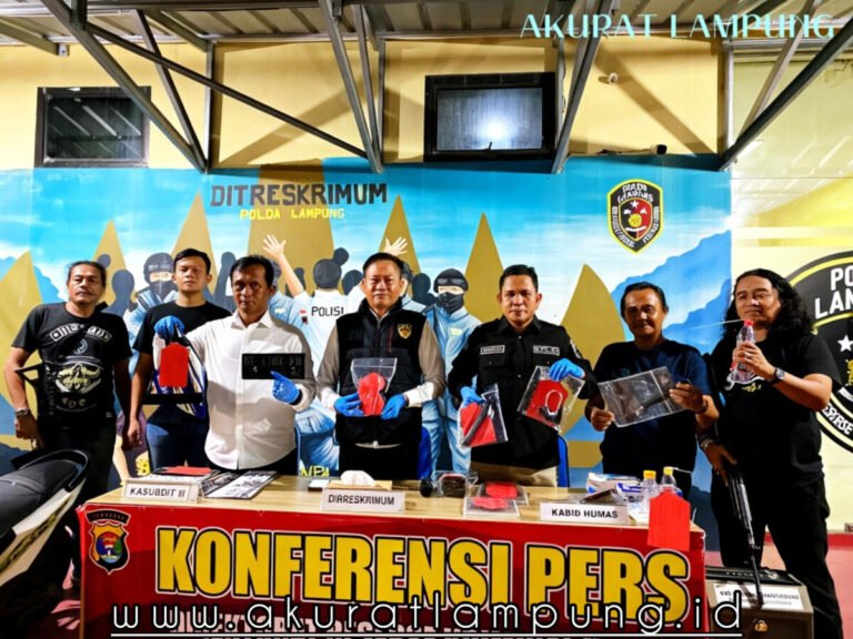 Polda Lampung Ungkap Pelaku Curanmor yang Beraksi di 8 TKP