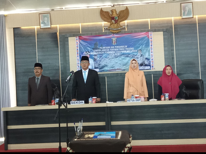 Sekda Way Kanan Machiavelli Lantik 4 Pejabat Eselon II JPTP Terbuka