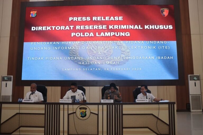 Polda Lampung Ungkap Penipuan Umrah Ilegal, 10 Jemaah Jadi Korban