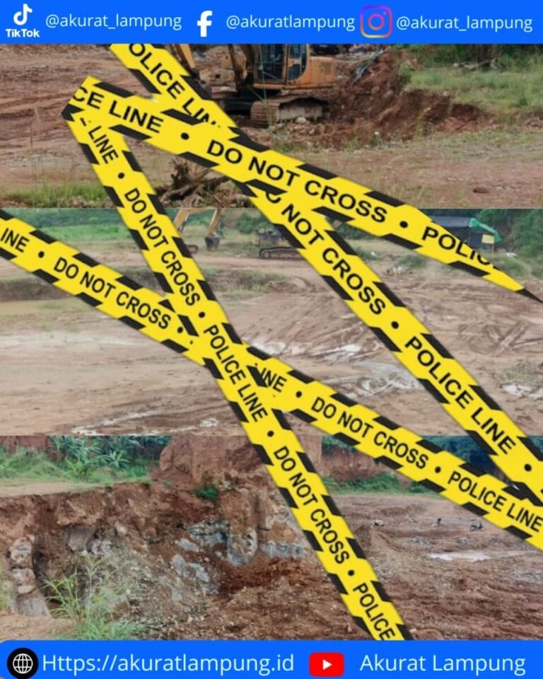 Nekat Beroperasi Meski Disegel, Polda Lampung Amankan Dua Orang di Tambang Batu Ilegal Natar