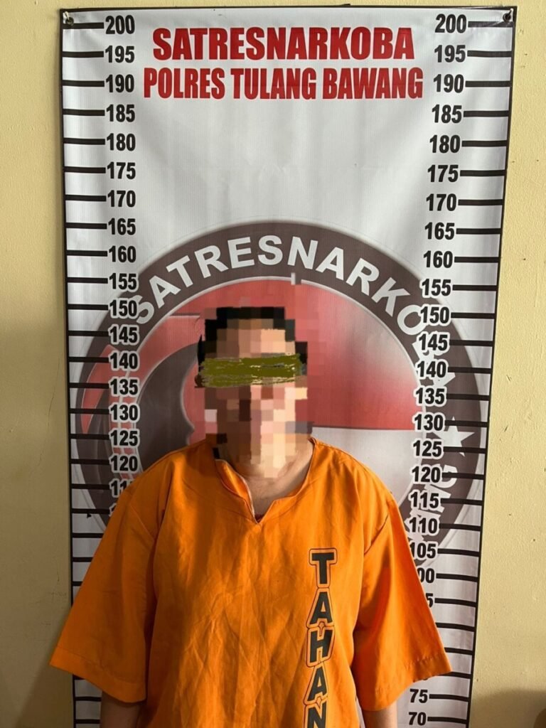 Satresnarkoba Polres Tulang Bawang Ringkus IRT Pemilik 1,06 Gram Sabu di Dente Teladas