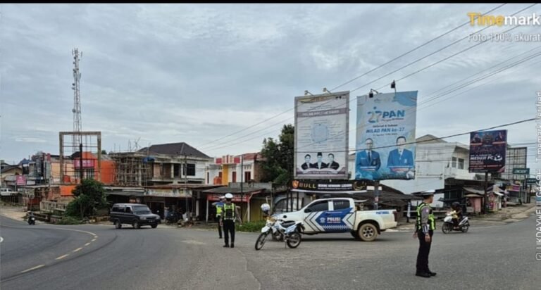 Pastikan Lalulintas Jelang Bulan Ramadhan Lancar Sat Lantas Polres Mesuji Laksanakan PAM Pagi