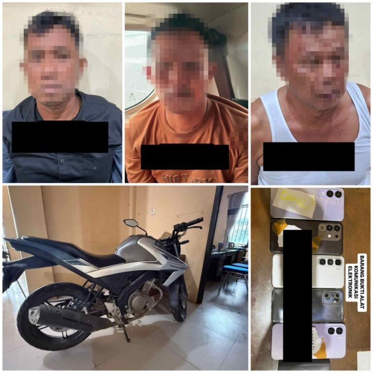 Polres Tulang Bawang Barat Bersama Tim Gabungan Ringkus Tiga Pelaku Curas Rp 800 Juta di Sumut