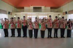 Wagub Jihan Nurlela Hadiri Pelantikan Pengurus Mabicab dan Kwarcab Gerakan Pramuka Lampung Timur  2022–2027