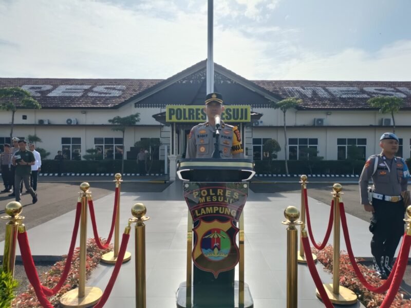 Waka Polres Mesuji Pimpin Apel Siaga Kamtibmas