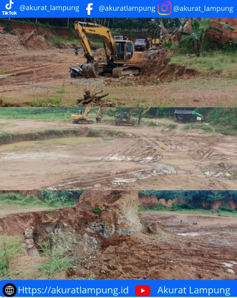 Sudah Disegel, Tambang Batu Ilegal di Natar Nekat Beroperasi Lagi