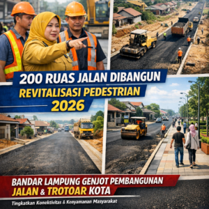 Fokus Infrastruktur, Bandar Lampung Bangun 200 Jalan Lingkungan Tahun 2026 ‎