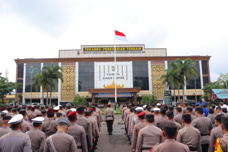 702 Personel Gabungan Siaga Amankan Mudik, 9 Pos Pengamanan Disiapkan di Bandar Lampung