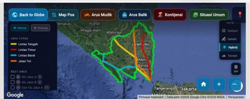 Pantau Jalur Mudik dari HP, Polda Lampung Luncurkan Aplikasi Siger Lampung Presisi