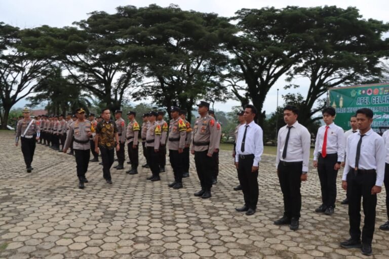 Polres Tanggamus Gelar Apel Pasukan Operasi Ketupat Krakatau 2026, Siap Amankan Idul Fitri 1447 H