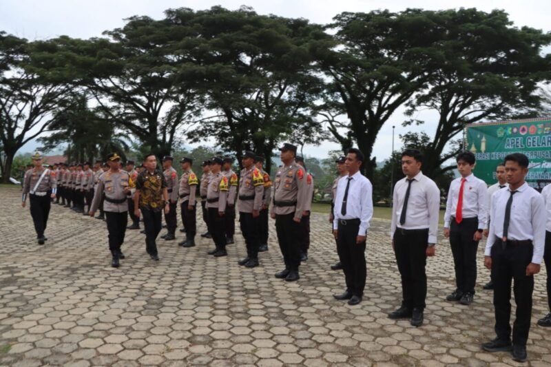 Polres Tanggamus Gelar Apel Pasukan Operasi Ketupat Krakatau 2026, Siap Amankan Idul Fitri 1447 H