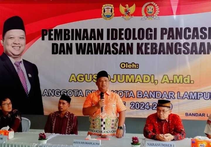 Agus Djumadi Sosialisasikan PIP-WK di Gunung Terang, Ajak Warga Jaga Lingkungan dan Nilai Kebangsaan ‎