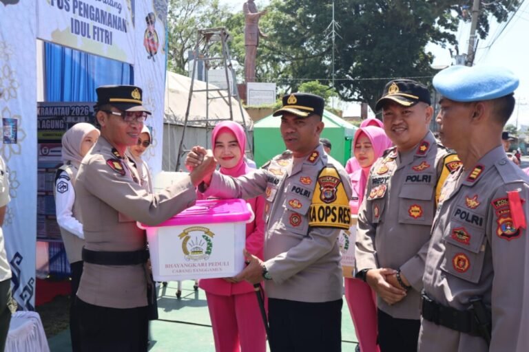 Kapolres Tanggamus Tinjau Posyan dan Pospam Operasi Ketupat Krakatau 2026