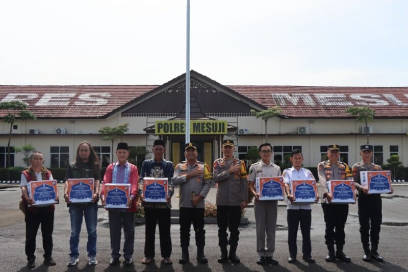 Polres Mesuji Bagikan Bingkisan Lebaran Kepada Insan Pers Pokja Humas, Apresiasi Sinergi Pemberitaan