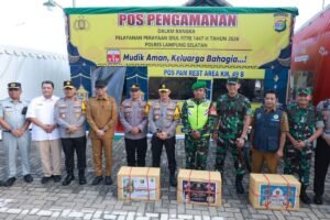 Kapolda Lampung Cek Pos Mudik di Tol hingga Bakauheni, Pastikan Pengamanan Siaga