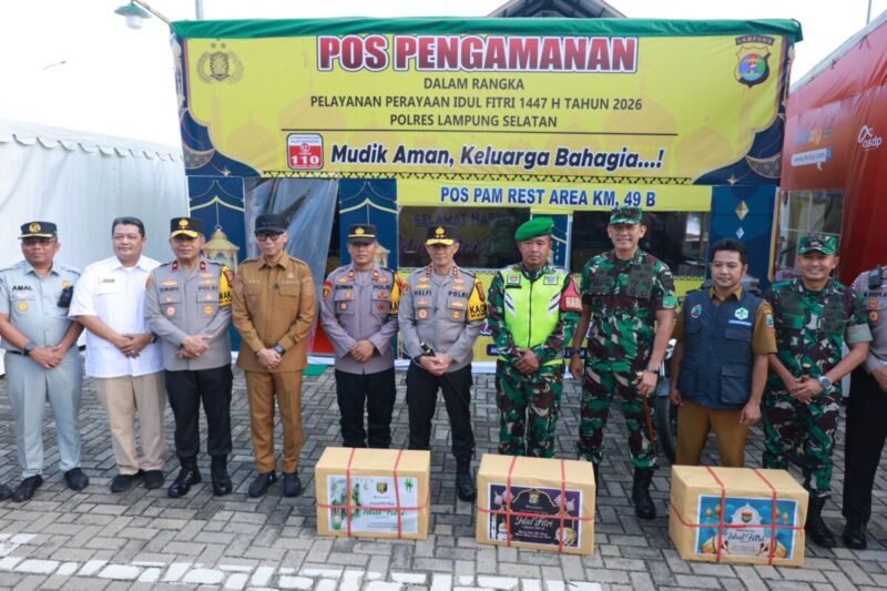 Kapolda Lampung Cek Pos Mudik di Tol hingga Bakauheni, Pastikan Pengamanan Siaga