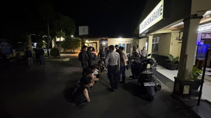 Keributan Dipicu Unggahan Medsos, 9 Remaja Diamankan Polisi di Sukarame