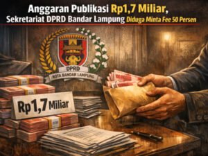 Anggaran Publikasi Rp1,7 Miliar, Sekretariat DPRD Bandar Lampung Diduga Minta Fee 50 Persen