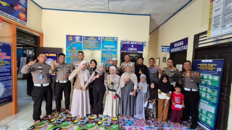 Sat Lantas Polres Mesuji Gelar Doa Bersama Dan Santunan Anak Yatim Di Kantor Satpas Simpang Mesuji