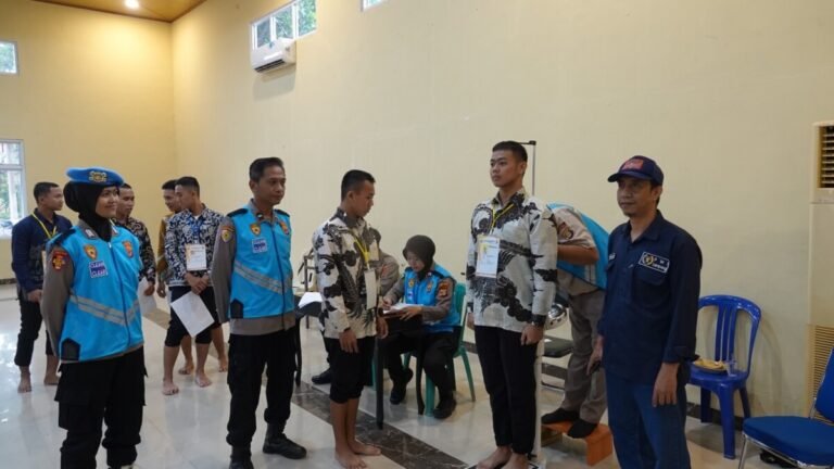 Ratusan Calon Anggota Polri T.A 2026 Jalani Rikmin Awal di Polres Lampung Tengah