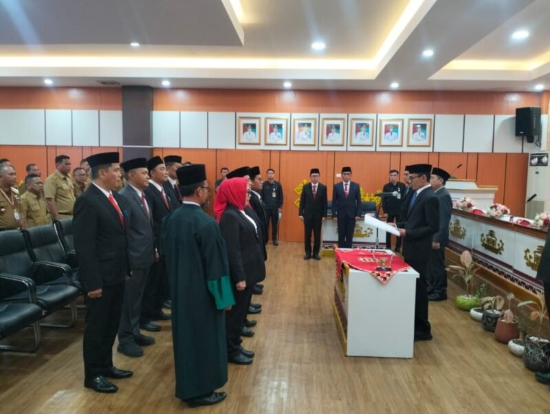 Wabup Agus Suranto Tekankan Merit Sistem, 9 Pejabat Tanggamus Resmi Dilantik