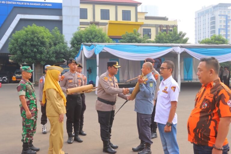 Pimpin Apel Sabuk Kamtibmas, Kapolresta Bandar Lampung Dorong Warga Aktifkan Siskamling