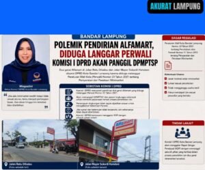 DPRD Bandar Lampung Akan Panggil DPMPTSP Terkait Dugaan Pelanggaran Perwali oleh Dua Alfamart