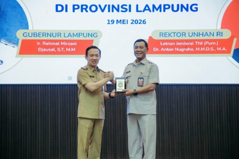 Gubernur Rahmat Mirzani Djausal Apresiasi & Ucapkan Selamat Datang kepada Jajaran Unhan Beserta Seluruh Mahasiswa ‎