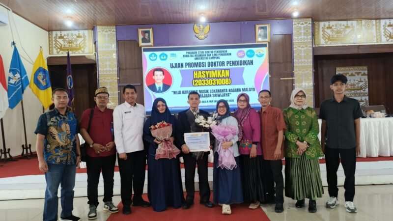 Hasyimkan Raih Gelar Doktor Pendidikan ke-38 Unila, Teliti Nilai Karakter Musik Lokananta sebagai Identitas Bangsa ‎