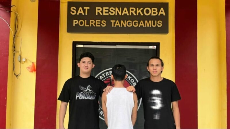 Satres Narkoba Polres Tanggamus Tangkap Diduga Pengedar Sabu di Bandar Negeri Semuong
