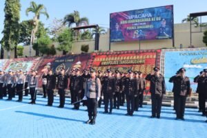 Polres Tanggamus Gelar Upacara Hari Bhayangkara ke 80
