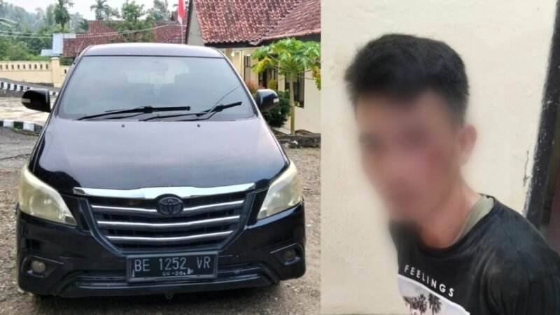 Tekab 308 Presisi Polres Tanggamus dan Polsek Semaka Amankan Terduga Pemerasan Disertai Ancaman Sajam Bermobil Kijang Innova