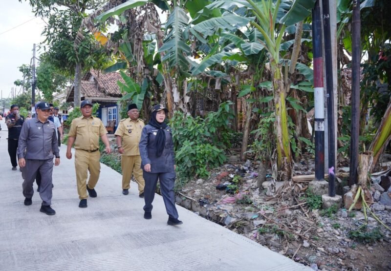 Wali Kota Bandar Lampung Eva Dwiana Tinjau Hasil Perbaikan Jalan Wala Kuba di Way Laga