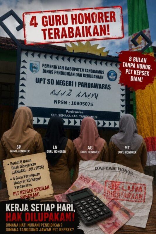 Di Duga Kepsek PLT SDN 1 Padawaras Gelapkan” Gaji Empat Guru Honorer” Uang Habis Buat Bayar Utang Kepsek Terdahulu”