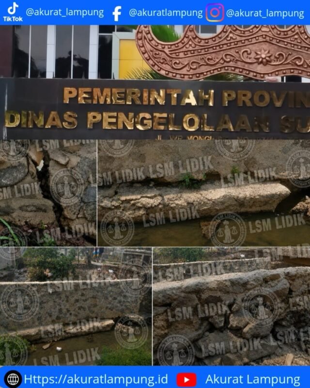 Proyek Talud Rp2,2 Miliar PSDA Lampung di Tanggamus Diduga Menyimpang dan Mangkrak, LIDIK Desak Kejati Usut