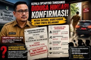 DIDUGA ANGGARAN RP12,49 MILIAR JADI SOROTAN’ KEPALA DP3AKB TANGGAMUS HINDARI KONFIRMASI