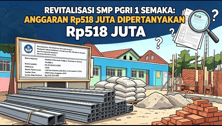 Revitalisasi SMP PGRI 1 Semaka: Duit Negara Setengah Miliar, Swakelolanya Nyasar ke Mana?