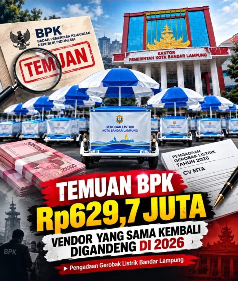 BPK Temukan Mark Up Gerobak Listrik Rp629,7 Juta, Dinas KUKM Balam Kembali Gandeng Vendor yang Sama pada 2026 ‎