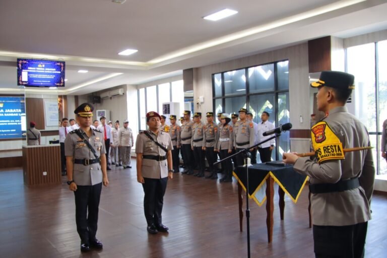 Kompol Regan Resmi Gantikan Kompol Gigih Jabat Kasat Reskrim Polresta Bandar Lampung