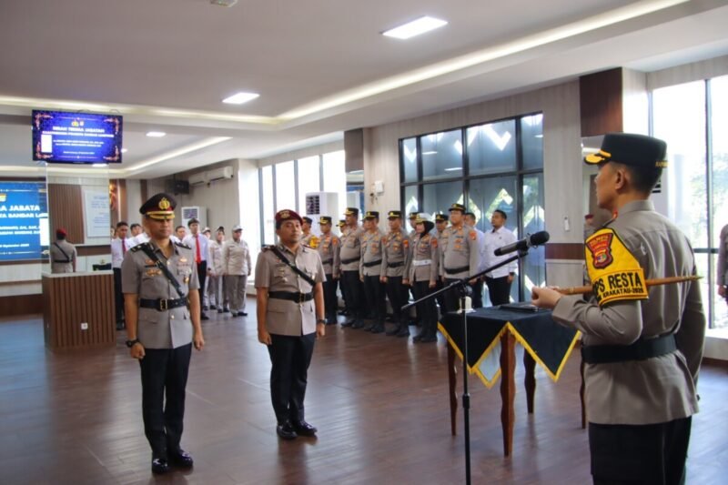 Kompol Regan Resmi Gantikan Kompol Gigih Jabat Kasat Reskrim Polresta Bandar Lampung