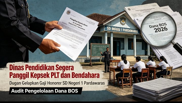 Dinas Pendidikan Segera Panggil Kepsek PLT” DAN Bendahara SDN 1 Pardawaras Dugaan gelapkan gaji honorer