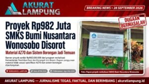 Proyek Rp982 Juta SMKS Bumi Nusantara Wonosobo Disorot, Material AZ70 dan Sistem Borongan Jadi Temuan*