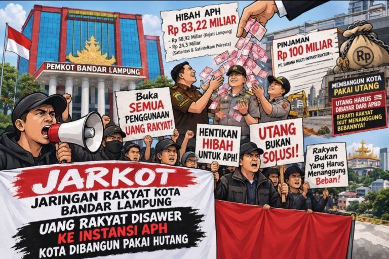 JARKOT Siapkan Demo Besar, Soroti Hibah Rp83,22 Miliar dan Utang Pemkot Bandar Lampung